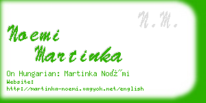 noemi martinka business card